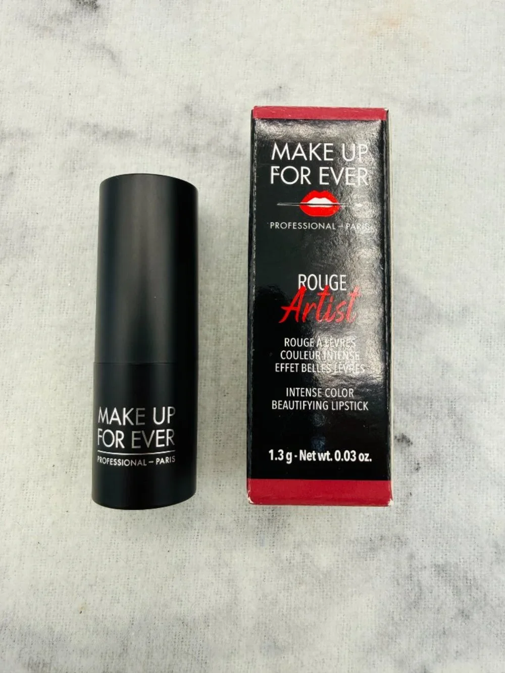 Make Up For Ever Beauty Set-Intense Lipstick 164Sassy Rhubarb,Travel-2pc-BOX-NEW